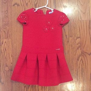 Mayoral red dress size 4T